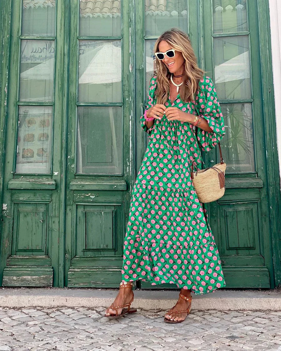Maja | Maxi Sukienka Boho